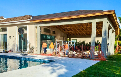 Exterior kitchen house extension Florida