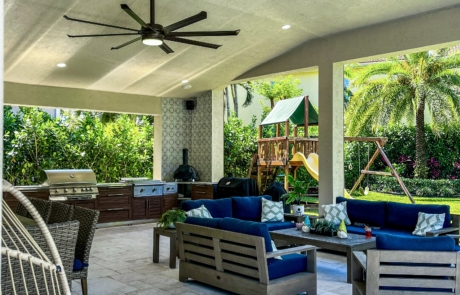 exterior home kitchen lounge area